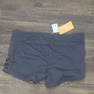 Kona Sol High Coverage Boyshorts Gray Siza S NWT